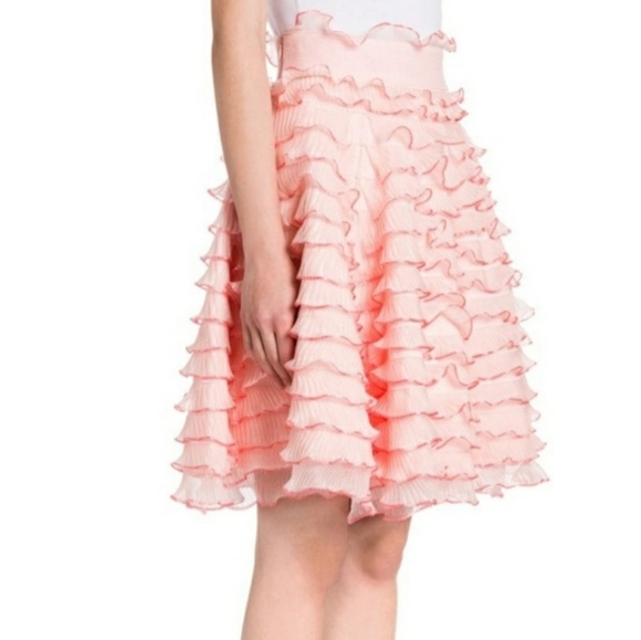 CLOSET CLEAROUT! ALEXANDER MCQUEEN RUFFLE A-LINE SKIRT. - Picture 4 of 4